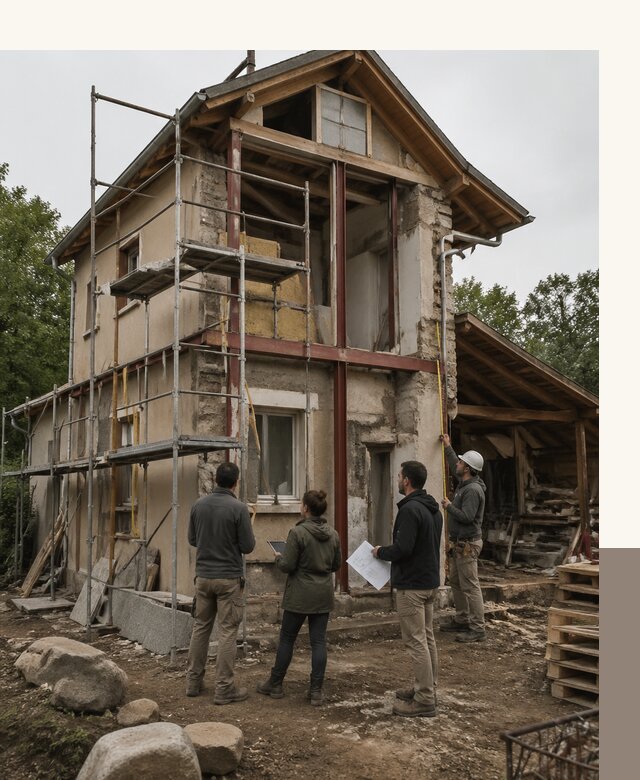 Реконструкция загородного дома под ключ в Полысаеве от бюро