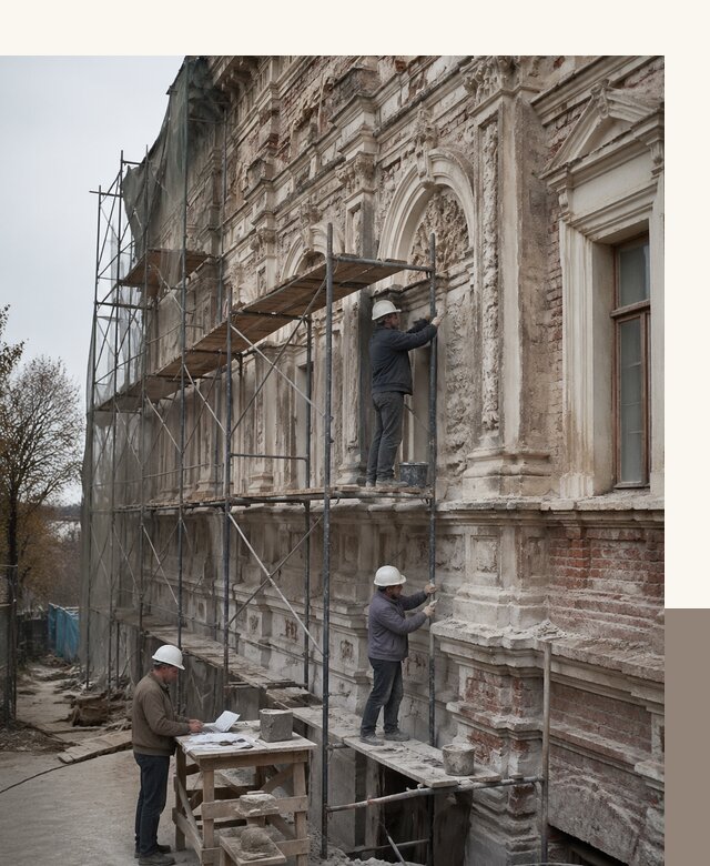 Реставрация объектов культурного наследия под ключ в Полысаеве